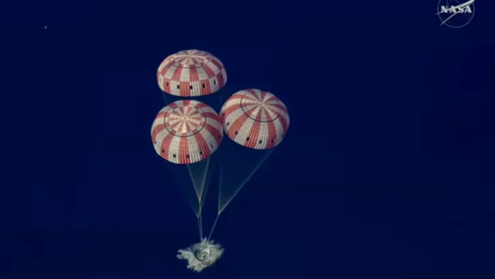 Artemis 2 spacecraft returning to Earth after 10-day space mission