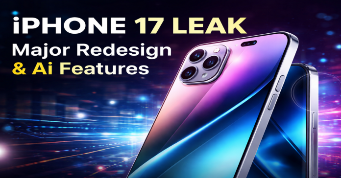 iPhone 17 leak showing new design and AI features